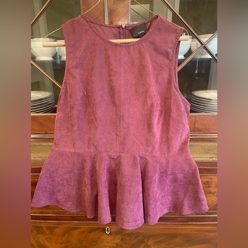 Lumiere maroon top